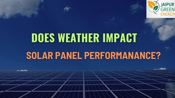 Illustration of solar panels in Jaipur, examining the relationship between weather patterns and solar energy performance.